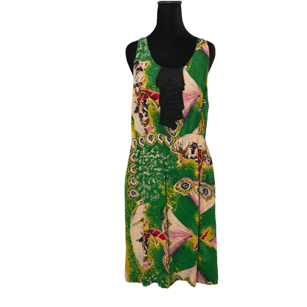 Moulinette Soeurs Womens Panoply Carousel Horse 100% Silk Anthropologie Sz 12